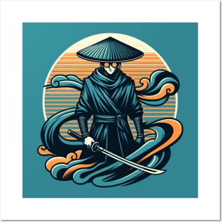 Blue Eye Samurai - Retro Vintage Stylized Posters and Art